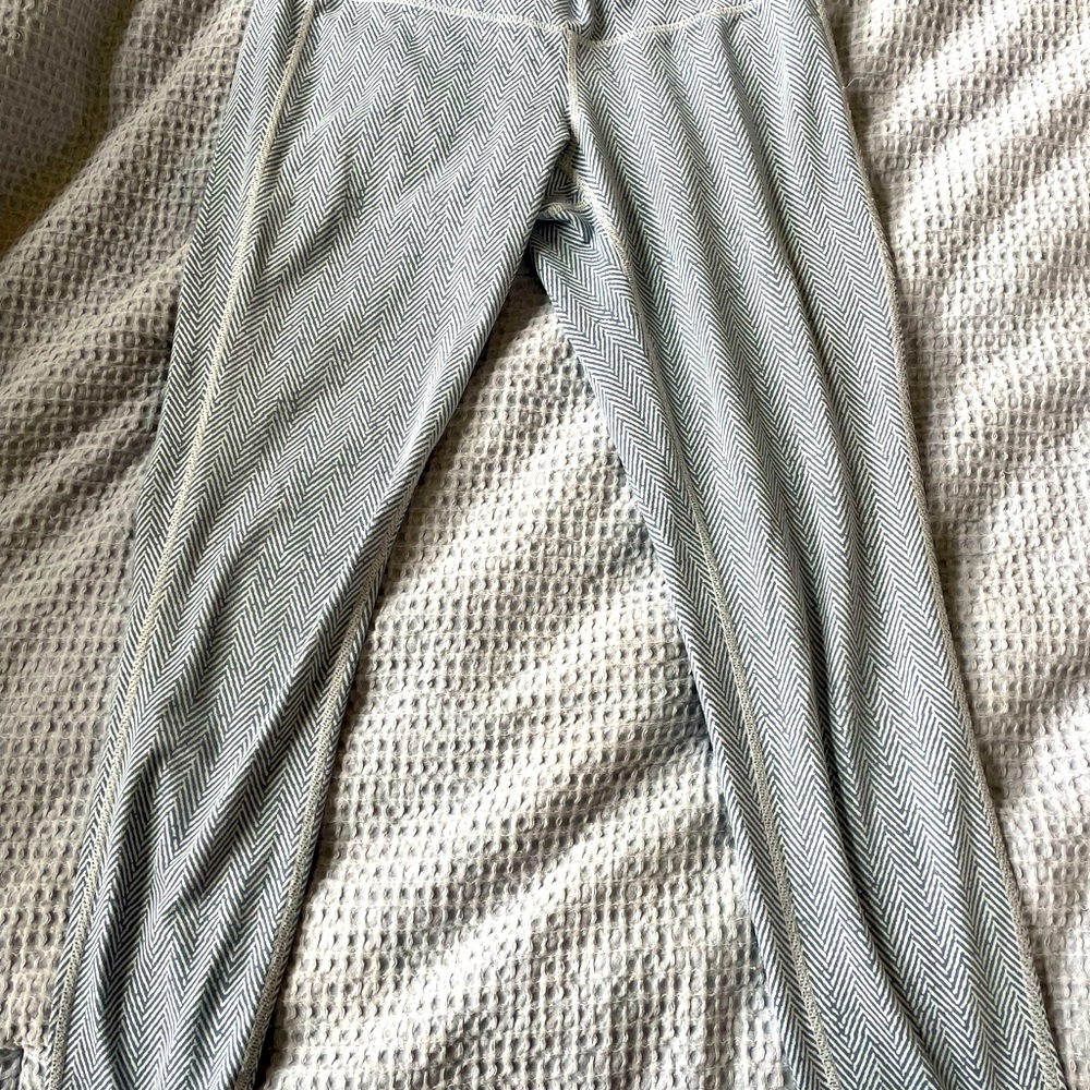 Chevron Blue Athleta Leggings